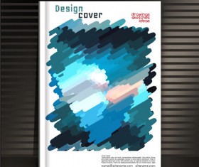 Book cover modern design vector 05