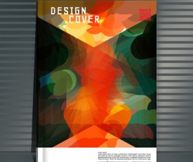 Book cover modern design vector 06