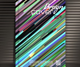 Book cover modern design vector 07
