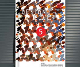 Book cover modern design vector 09