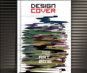 Book cover modern design vector 10