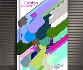 Book cover modern design vector 11