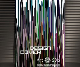 Book cover modern design vector 12