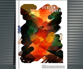 Book cover modern design vector 13