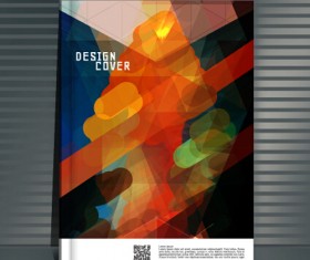 Book cover modern design vector 16