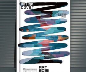 Book cover modern design vector 18