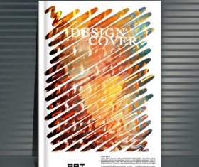 Book cover modern design vector 19