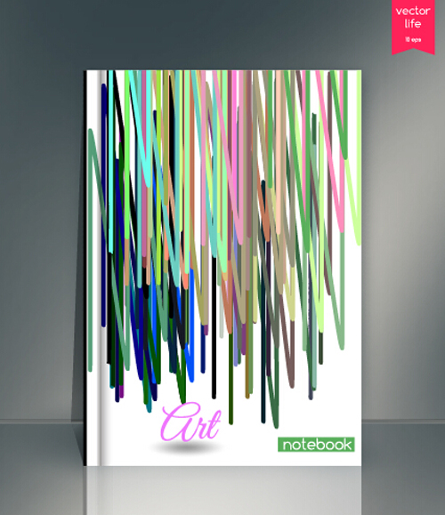 Book cover modern design vector 20