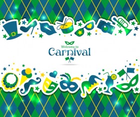 Brazil carnival creative background vector 01