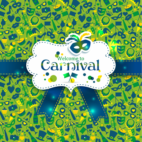 Brazil carnival creative background vector 02