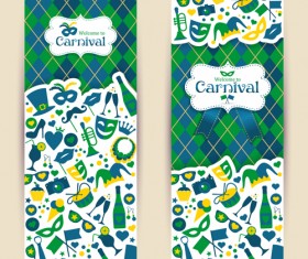 Brazil carnival vertical banner design vector