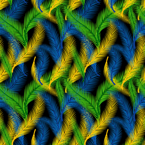 Brazil styles seamless pattern vector
