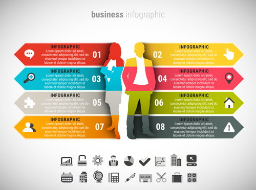 Business Infographic creative design 4045