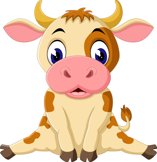 Free Free 50 Baby Cow Face Svg Cartoon Cow Svg SVG PNG EPS DXF File