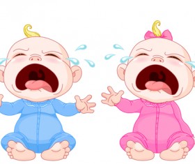 Cartoon cute baby vector illustration 10