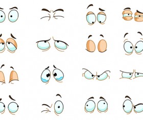 Round dot eyes Vector free download