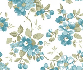 Clair floral seamless pattern vector 01