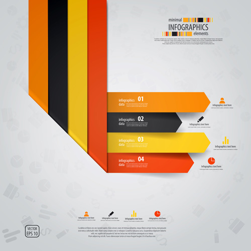 Colored banners infographic vectors 01