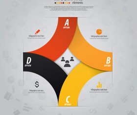 Colored banners infographic vectors 02