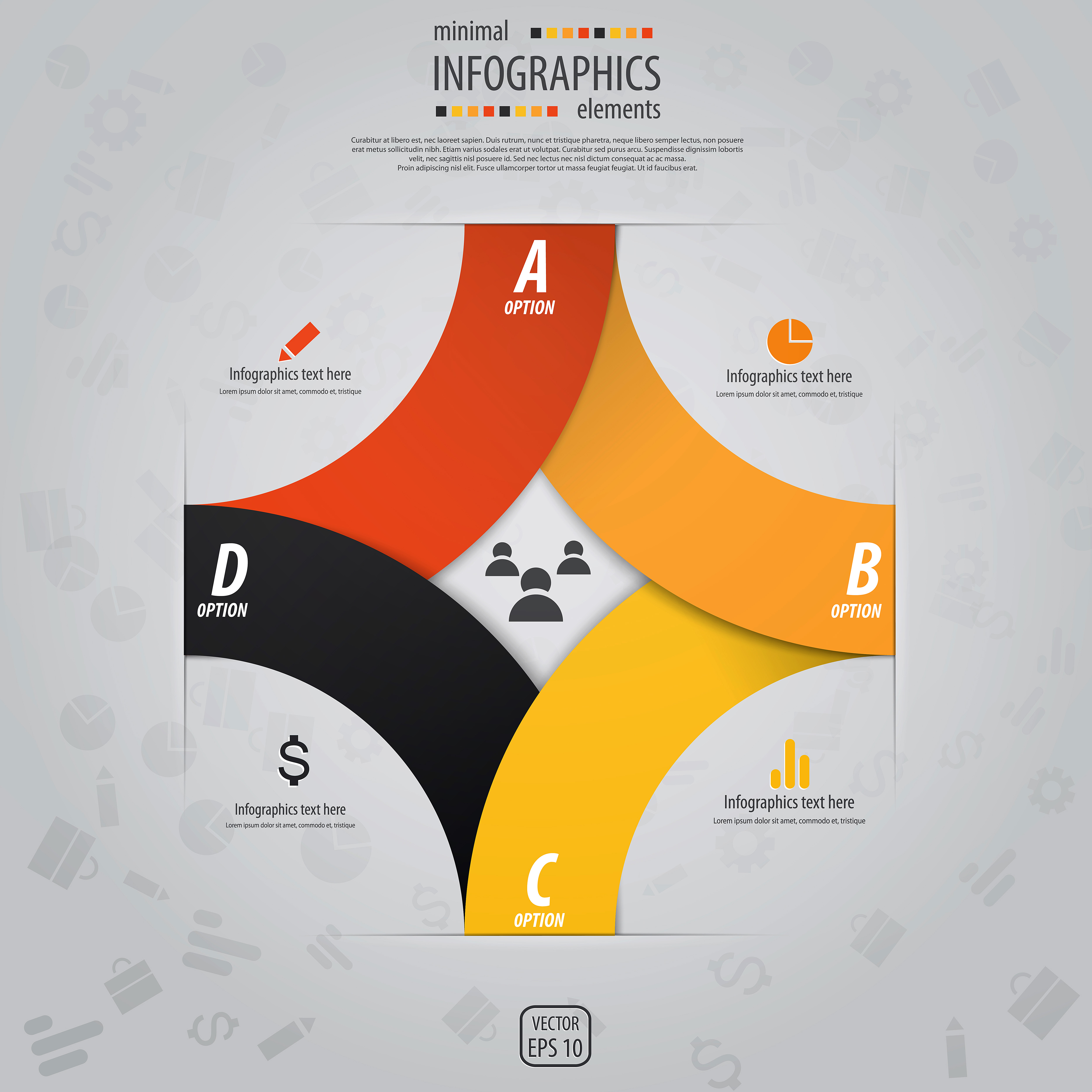 Colored banners infographic vectors 02