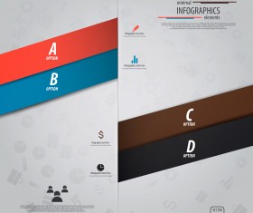 Colored banners infographic vectors 03