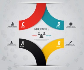 Colored banners infographic vectors 04