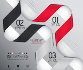 Colored banners infographic vectors 07