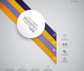 Colored banners infographic vectors 08