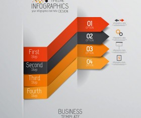 Colored banners infographic vectors 09