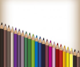 Colorful pencils backgrounds vector set 05