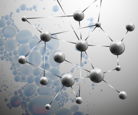 Concept molecule structure vector backgrounds 10