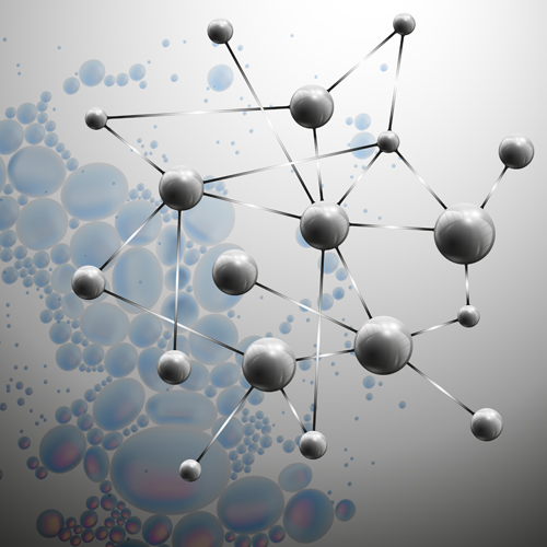 Concept molecule structure vector backgrounds 10