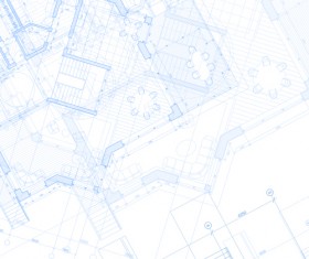 Creative architecture blueprint design vector 02