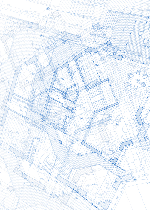 Creative architecture blueprint design vector 04