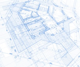 Creative architecture blueprint design vector 05