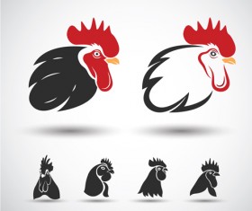 Creative chicken logos vector design 06