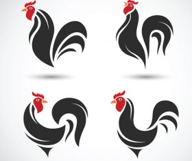 Creative chicken logos vector design 10