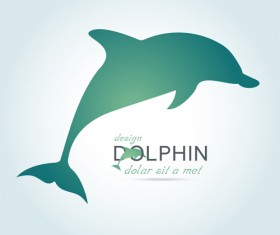 Creative dolphin vector backgrounds 01