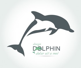 Creative dolphin vector backgrounds 02