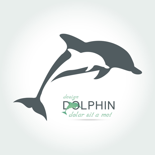 Creative dolphin vector backgrounds 02 free download