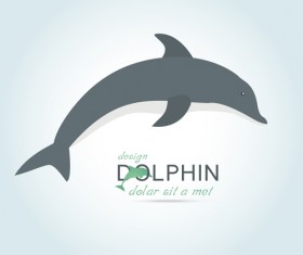 Creative dolphin vector backgrounds 03