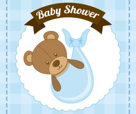Cute baby card vector design 14