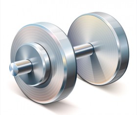 Dumbbell vector design illustration 02