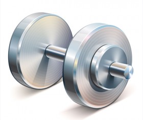 Dumbbell vector design illustration 03