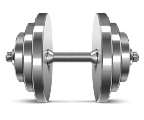Dumbbell vector design illustration 05
