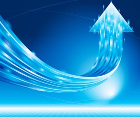 Dynamic arrow modern background vector 02