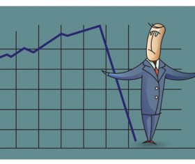 Funny people with finance template vector 01