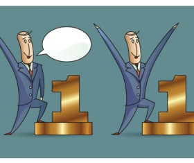 Funny people with finance template vector 04