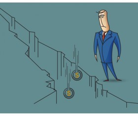 Funny people with finance template vector 07