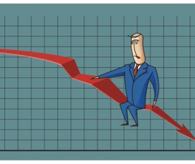 Funny people with finance template vector 11